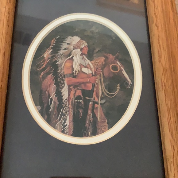 Other - Native American Chief Framed Wall Decor Indigenous